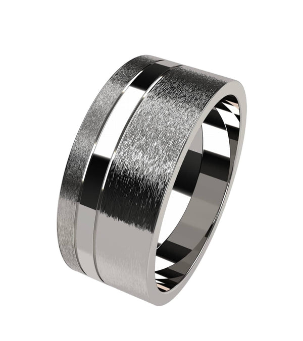 Titanium wedding Ring (SKU Ti102) - Artelia Jewellery