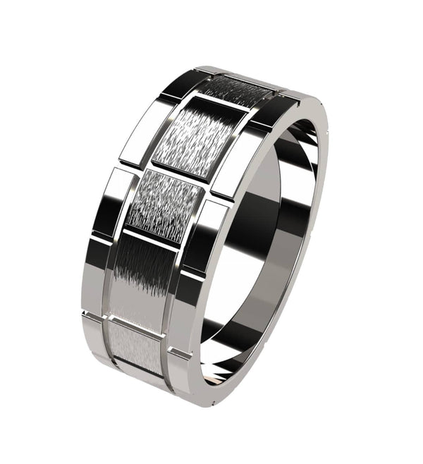 Titanium Wedding Ring (SKU Ti104) - Artelia Jewellery
