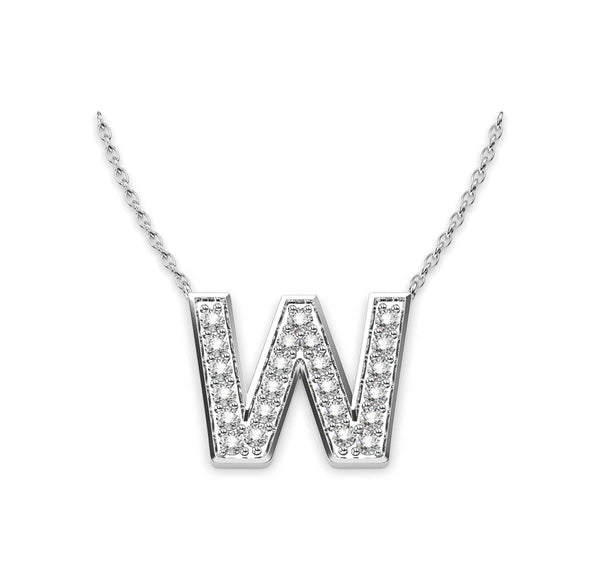 Diamond Initials Necklace W