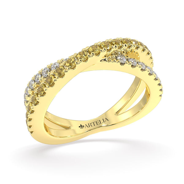 Xena Fitted Diamond Wedding Ring - Artelia Jewellery