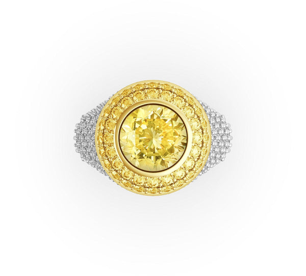 Destiny Yellow Diamond Ring - Artelia Jewellery