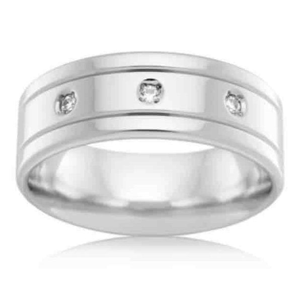Zac Diamond Wedding Ring - Artelia Jewellery