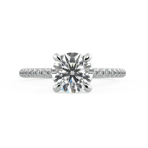 Moderne Round Diamond Solitaire Engagement Ring - Artelia Jewellery