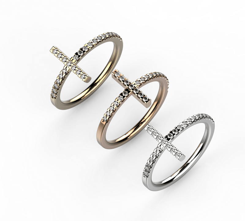 Diamond Cross Rings Artelia