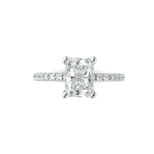 Radiant Diamond Solitaire Engagement Ring (ARTSR110)