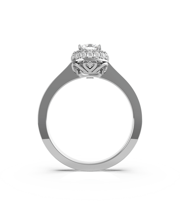Cushion Cut Double Halo Diamond Engagement Ring (ARTDH02) - Artelia Jewellery