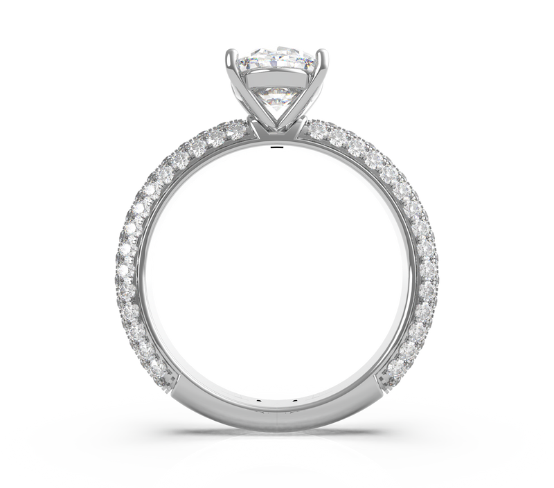 Oval Diamond Solitaire Engagement Ring (ARTSR079)