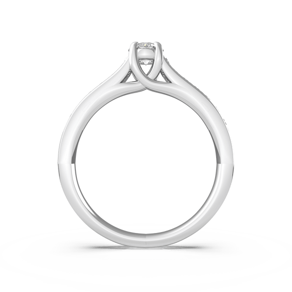 Round Diamond Solitaire Engagement Ring (ARTSR077) - Artelia Jewellery